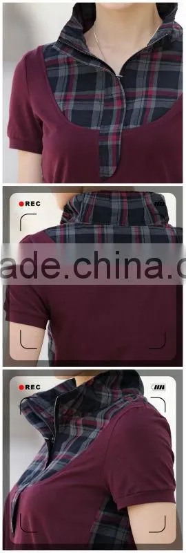 Ladies fashion fit polo tops 201310