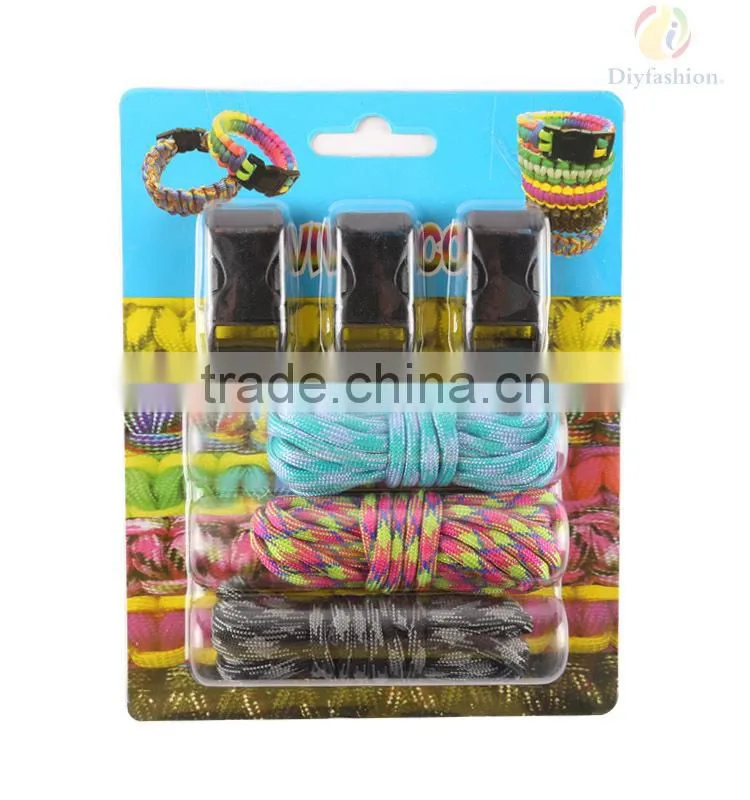 2015 Paracord Bracelet Kit In Dispalyer Box PC6002-3 Bracelet Making Kit