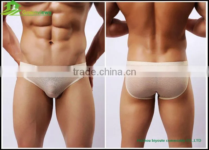 Mens lace underwear transparent bikini mens briefs transparent swimwear men transparent boxer latest design boxer briefs