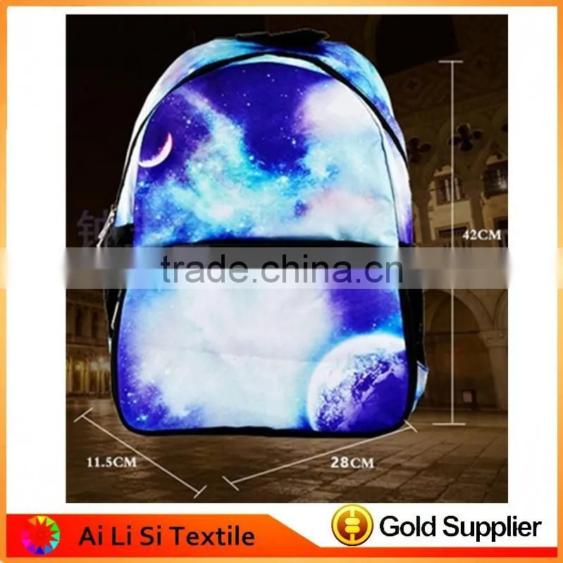 3D Galary Printing BackPack Bag Shoulder Bag,USA Flag Printed Bags, School Bag