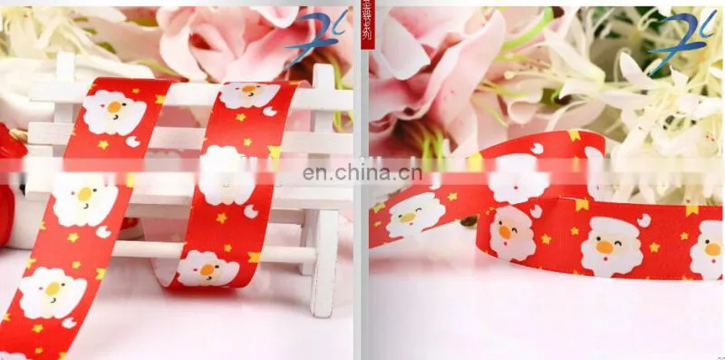 hot sell stock printed christmas ribbon