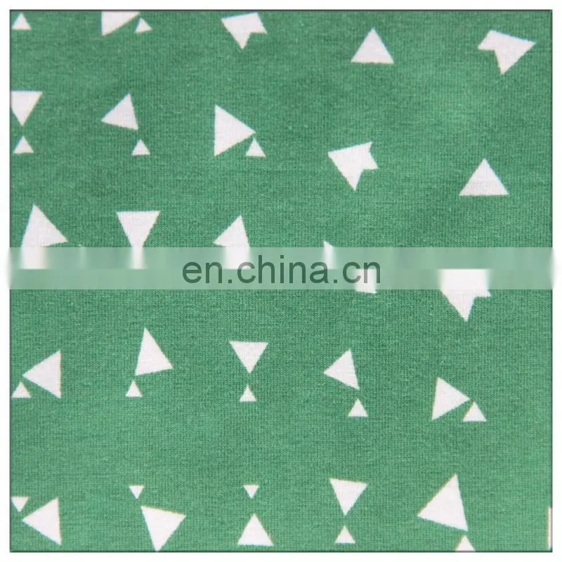 Cotton spandex jsrsey printed fabric