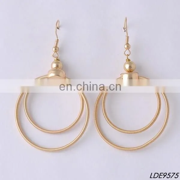 Shell bead Cluster charms chandelier hoop earrings