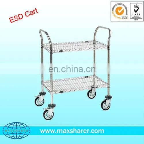 metal wire basket carts with 4 wheels