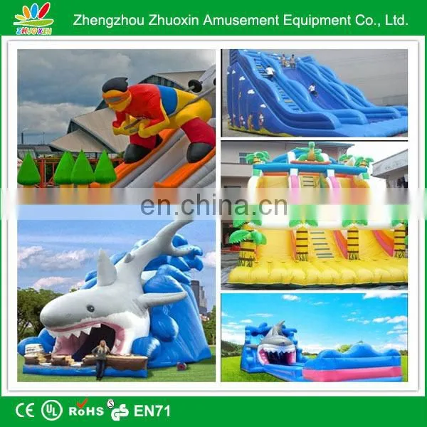 Durable 0.55 mm PVC commercial indoor inflatable slide