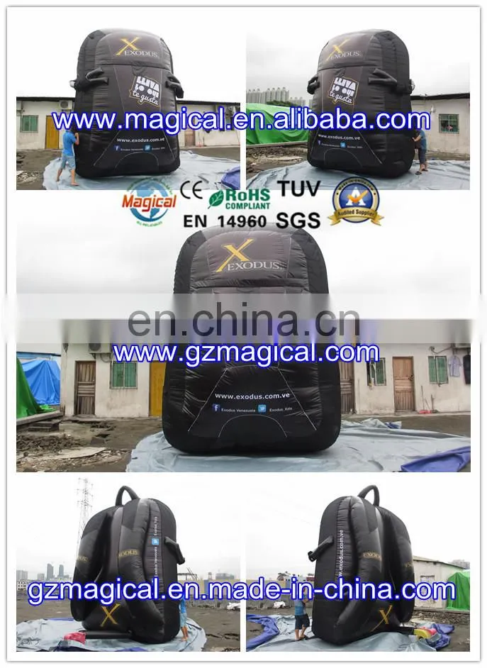 outdoor promotional advertising inflatable backpack replica