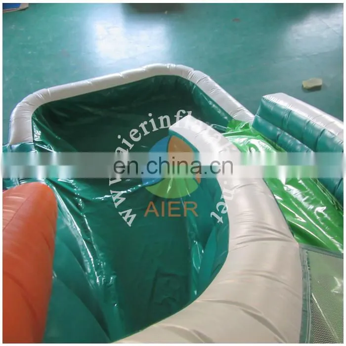Excellent quality inflatable slide cheap mini green water slide inflatable