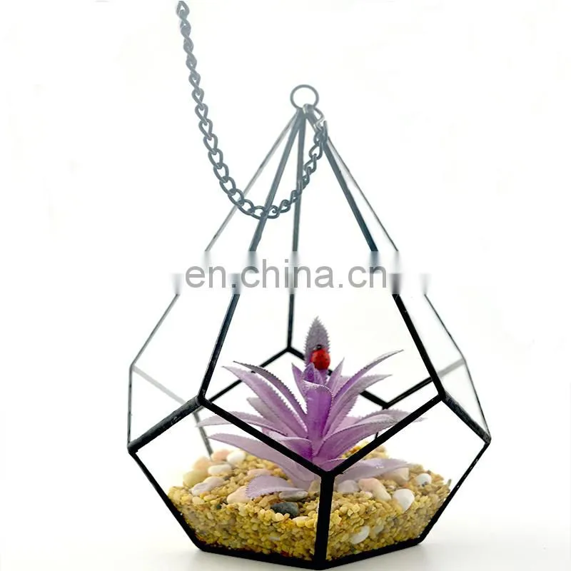 terrarium geometric glass terrarium wholesale drop shape
