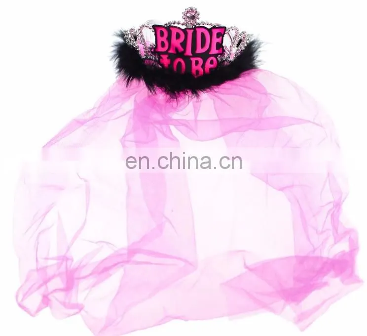 Wedding and hen party silvery BRIDE TO Be Metal Tiara 