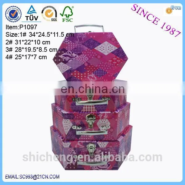 Hot sales cardboard carrying box with handle,small cardboard boxes with lids