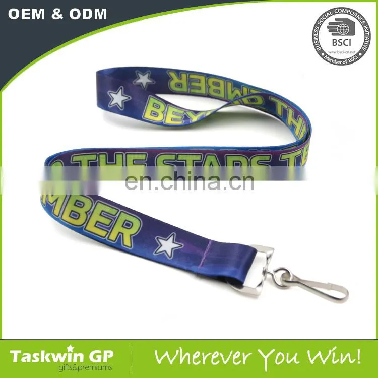 Lanyard Manufacturer Free Sample Promotional Cheap Custom Printed Poyester Neck Lanyard With Logo