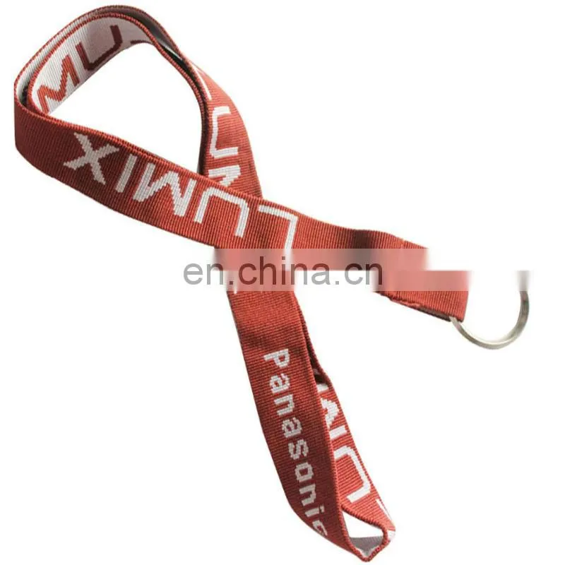 2013 Free customized woven imprint lanyards