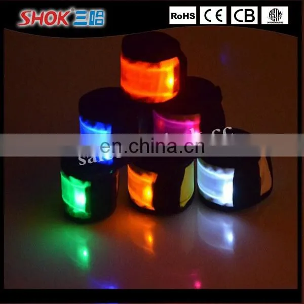 Wholesale LED Flashing wrist strap with 7 colors for sport