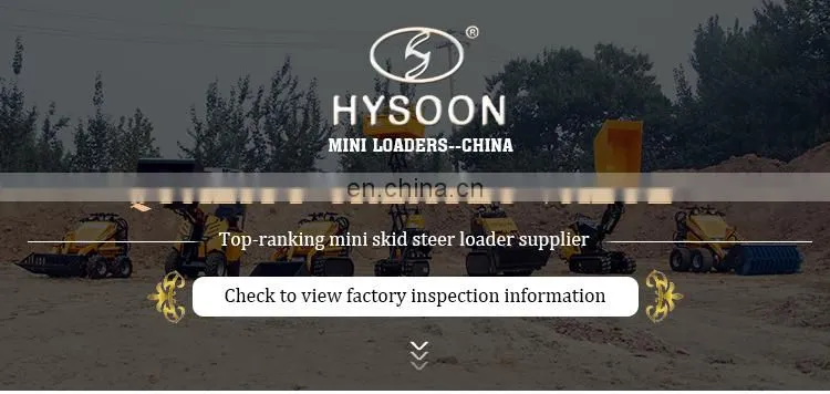 hysoon utility skid steer loader mini digger for garden