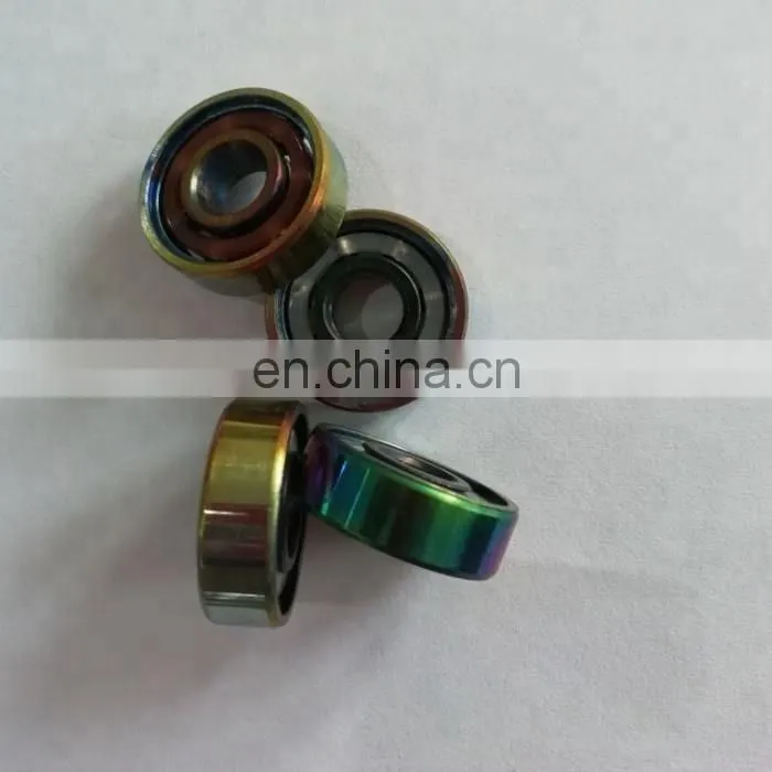 deep groove ball bearing abec-7 608-2rs colorful skateboard bearing