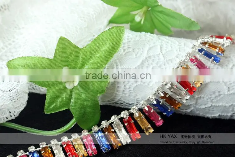 CN0321 Good quality rhinestone cup chain trimming rhinestone chain trimming, factory selling rhinestone cup chain