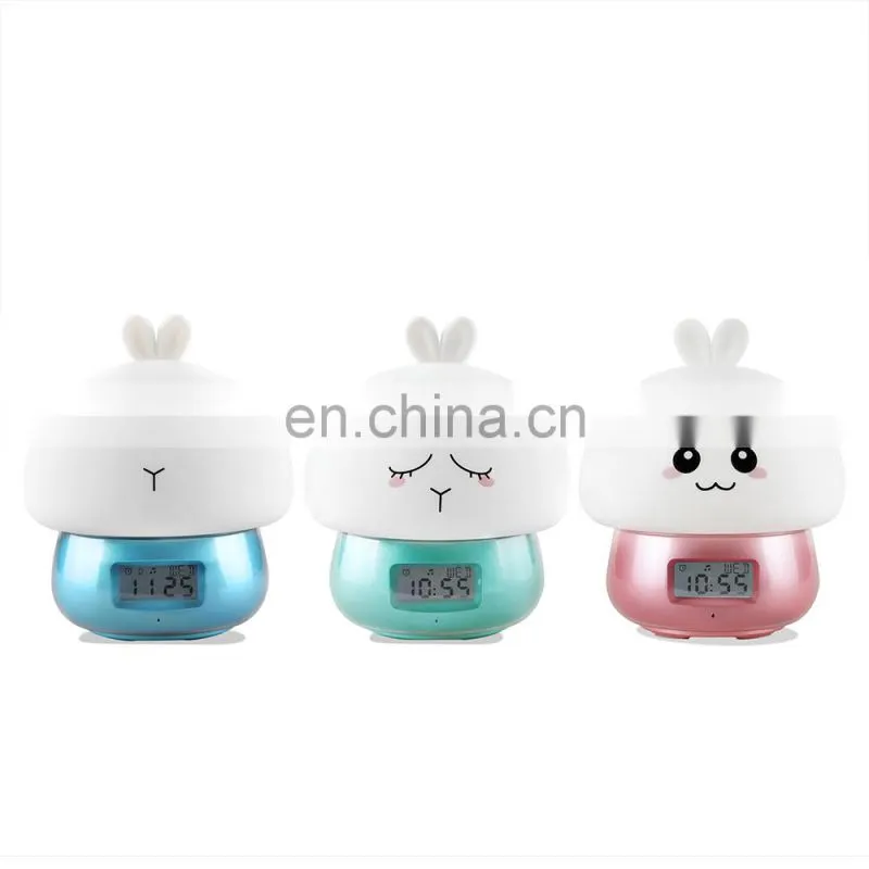 Colorful Changeable Night Light Table Lamp Alarm Clock Children Kids Digital Clock