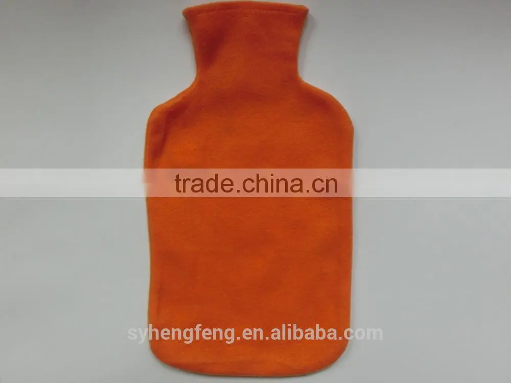 Winter Pure color polar fleece hot water bag cover