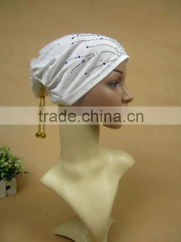 A522 fashion flower islamic hijab cap,muslim hejab hat