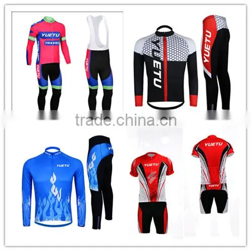 Men team specialized long sleeve cycling jersey and pants set