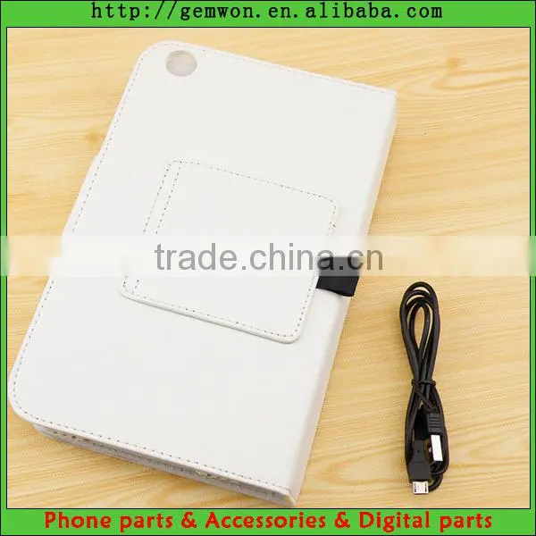 PU Leather Removeable Bluetooth Keyboard Case For Samsung Galaxy Tab 3 8" T310