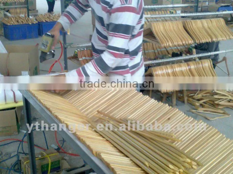 Bamboo wooden shirt hanger