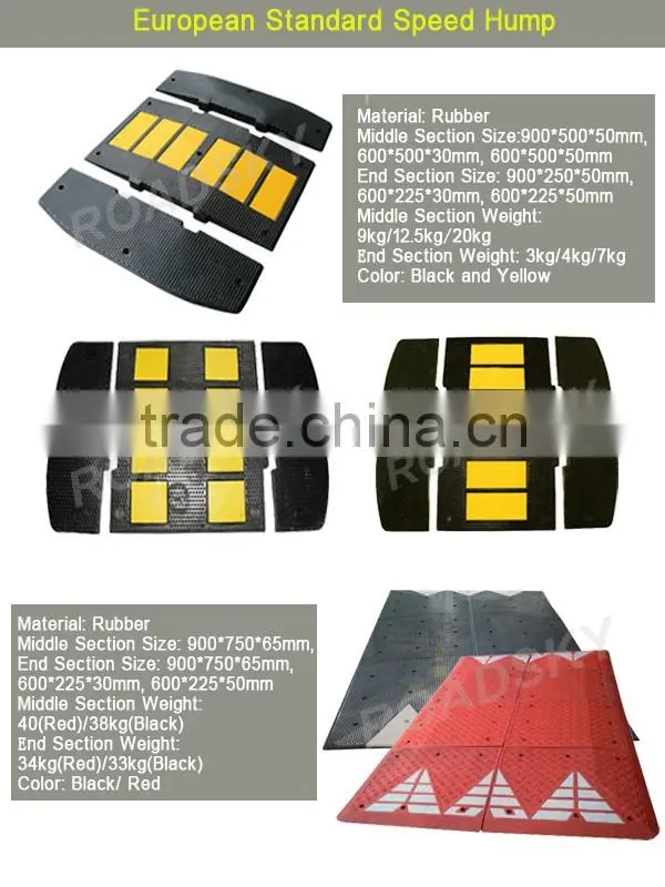 Vehicle Rubber Speed Hump Calming Traffic