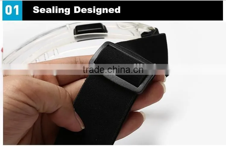 Transparent ce en 166 ventilate HD vision crashproof safety gogles splashproof anti-fog big eye ptotection goggles
