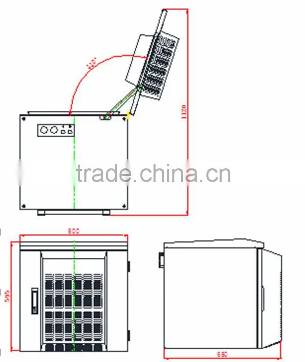 IP55 rack manufacturer/SK-185 weatherproof battery enclosure wall mount/customized all size with air conditioner cooler