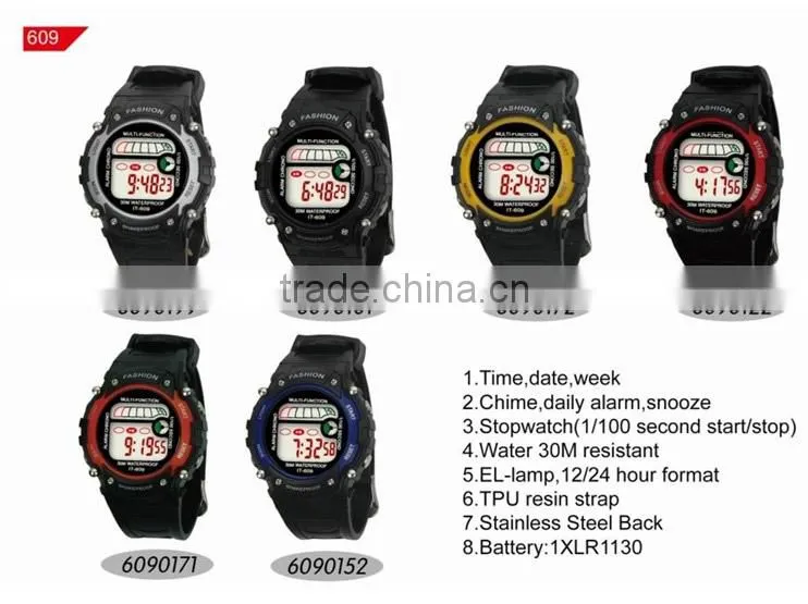 SNT-LR609 2014 fashion digital watch multifunctional sport watch