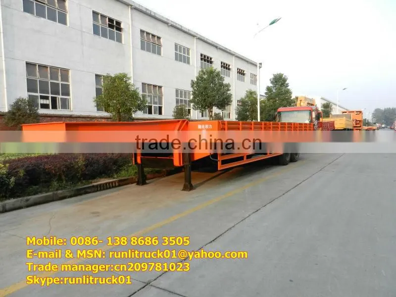 low bed semi trailer