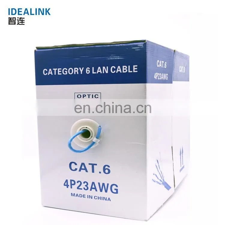 Low price ccs material 4 pair twist new utp cat 6 cable 0.57mm excel cat6 cable