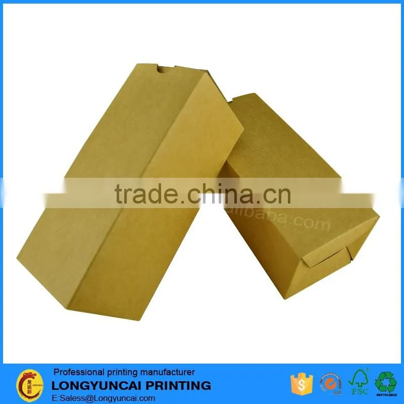 Customized tuck end solid corrugated paper box packaging