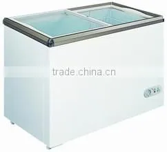110V sliding glass door chest freezer for ice cream small ice cream freezer with ETL