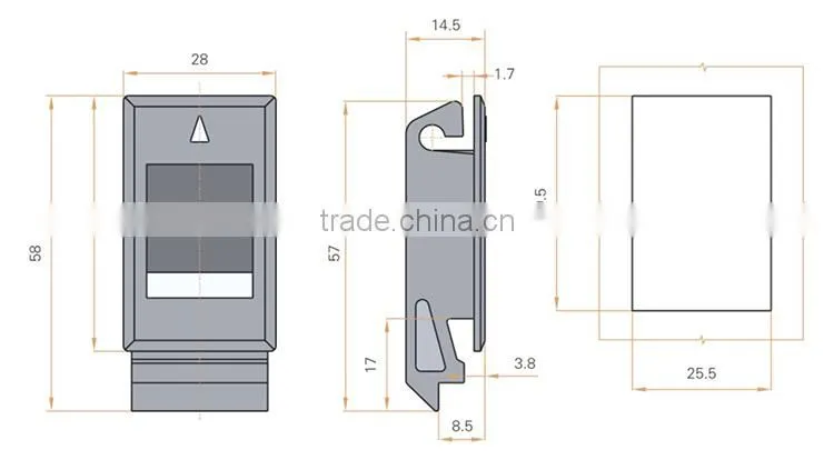 2015 FEILEI LS725-1 ABS material electric box handle