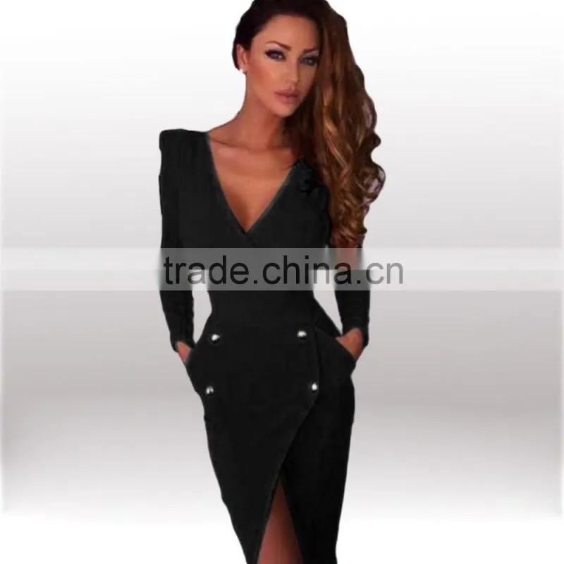 spring casual dress womans fashion dress long sleeves evening dress