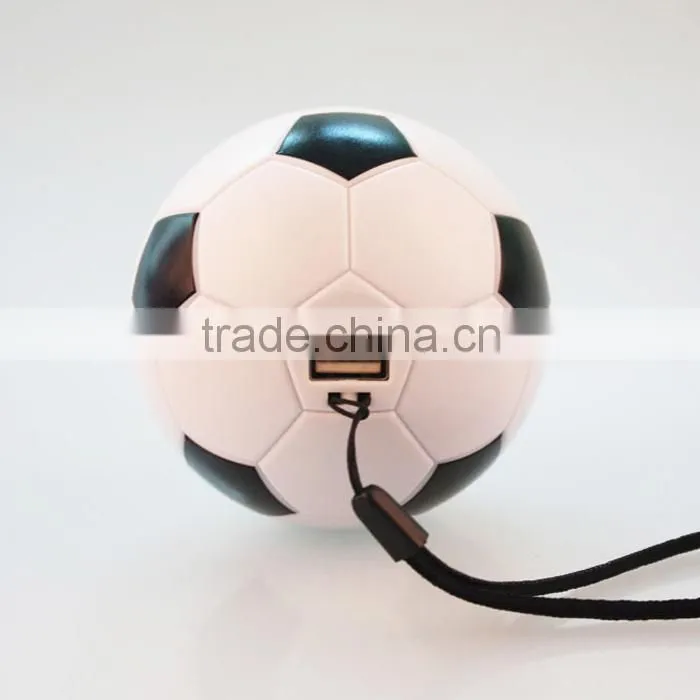 Football shape 2600mAh power bank mobile portable charger for phone