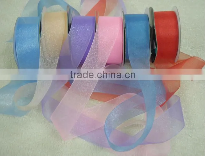 Metallic ribbon celebrate Christmas ribbon