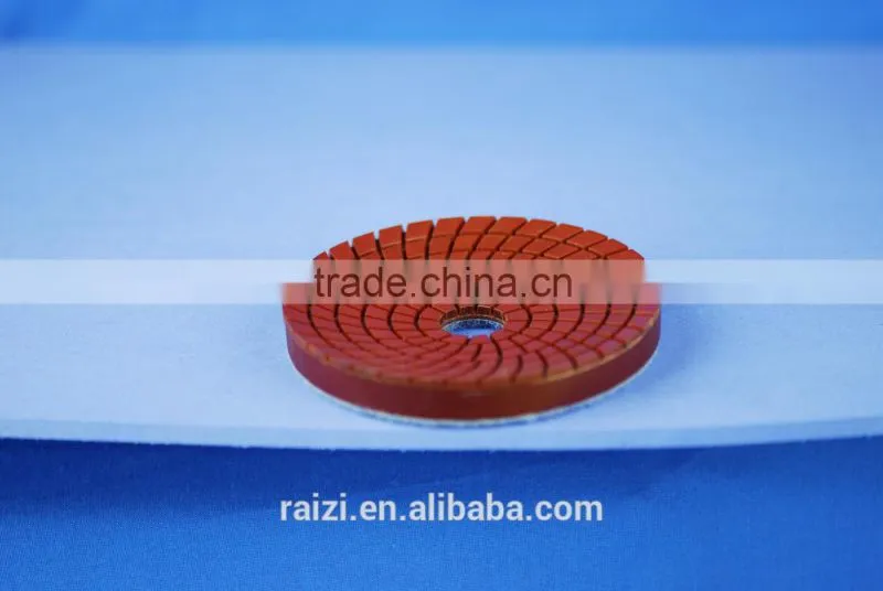Spill wet polishing pad