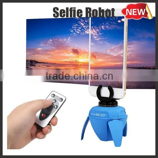 Hot Sale Self-Time take photo Selfie Robot with 360 degree,hands free selfie Robot for all mobile phone