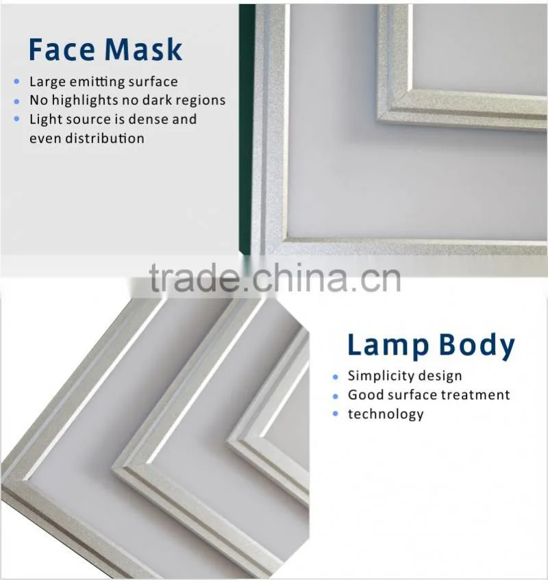 Warm White Color Temperature LED Panel Light Square 600x600