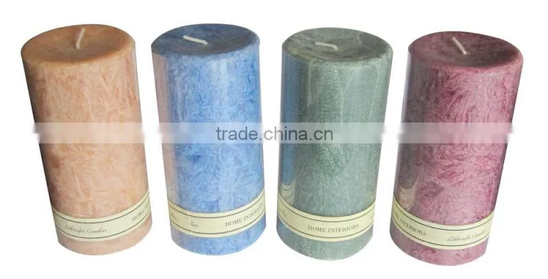 frosted flowers candles