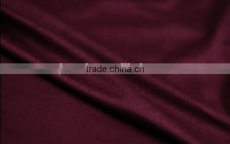 Ultra thin high stretch suede fabric/fashion women coat suede fabric
