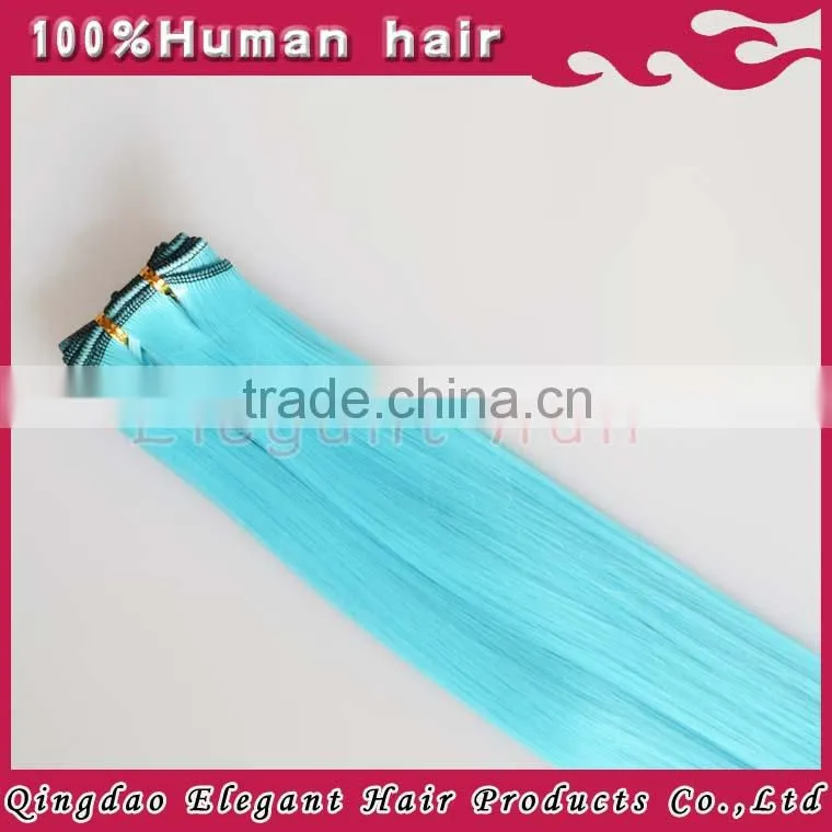 2014 New Full Cuticle Beautiful Colors Qingdao Synthetic Hair weft