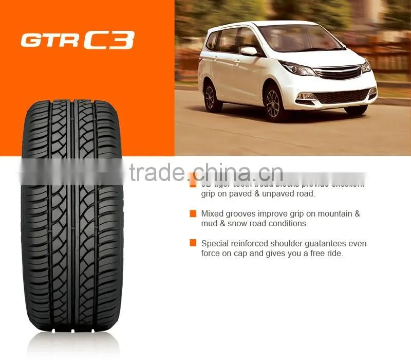 GTR C3 165R14LT 165R14LT 165/70R14LT light truck pcr tire