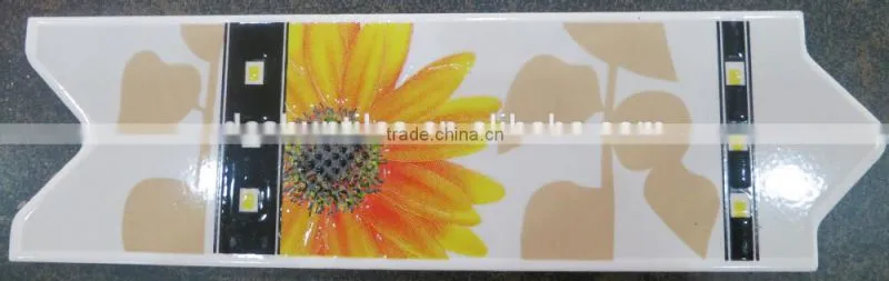 arrow design glazed ceramic border tile