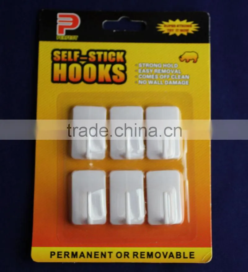 transparent adhesive plastic hooks clear
