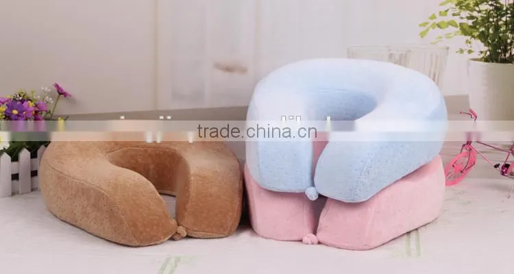 cheap cute u shape cherry stone pillow Folding Soft U Shaped Travel Pillow For Outdoor
