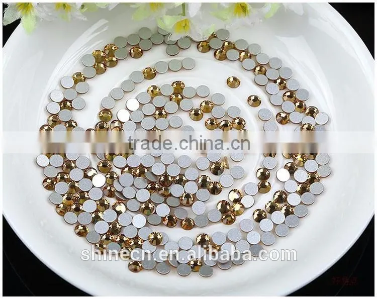 China Manufacture YIWU Wholesale Hot Sale SS12 nail art rhinestone phone case diy hot fix crystal rhinestone