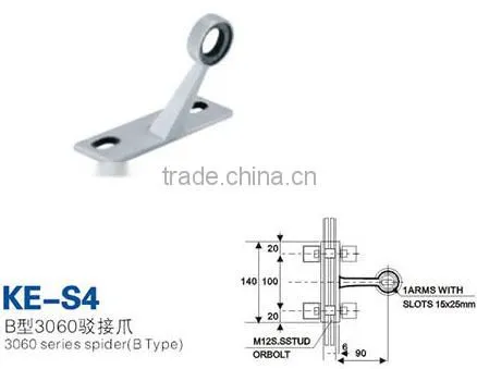 KE-S3 Good quality curtain wall system, glass spider fitting